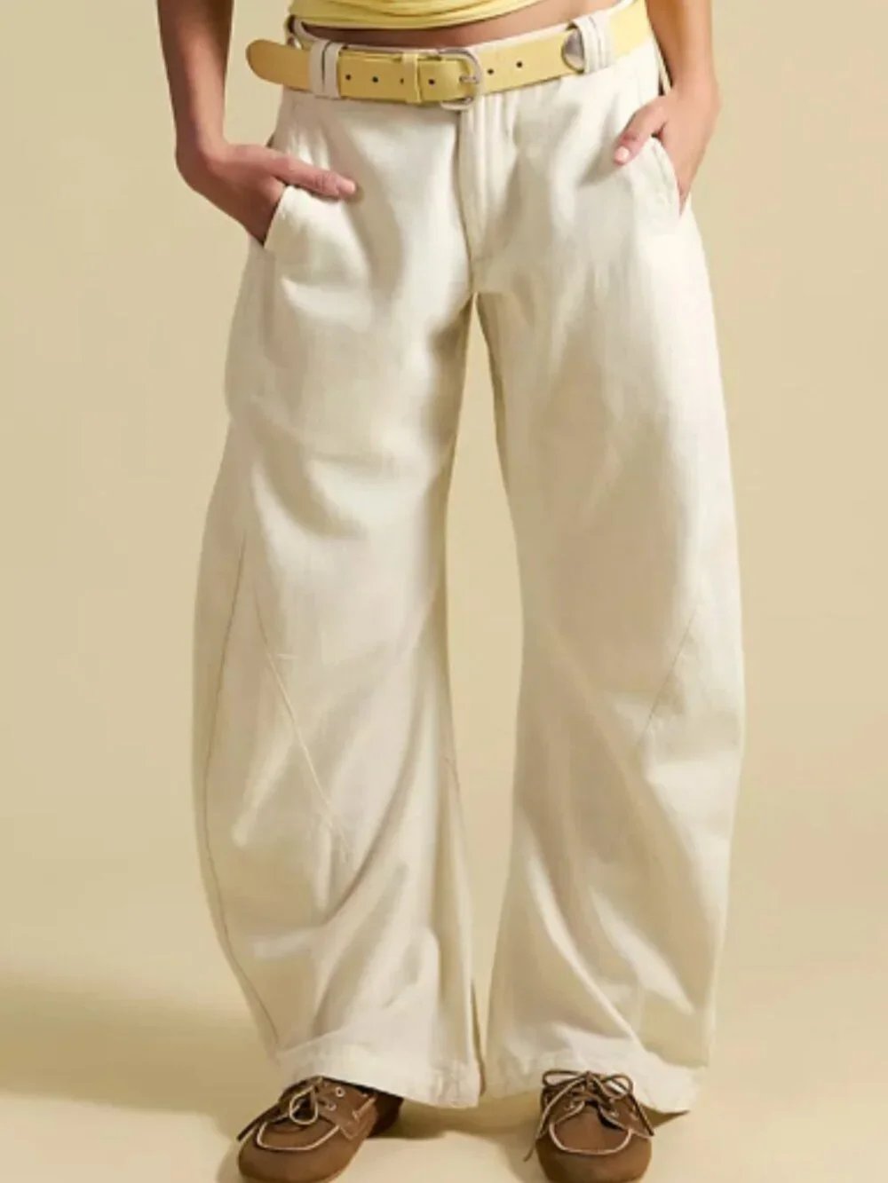 FP - Spotlight Washed Barrel Chino Trousers (Tofu)